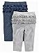 Simple Joys by Carter's Baby 4-pack Pant, Pink/Grey/Navy Ruffle, Preemie