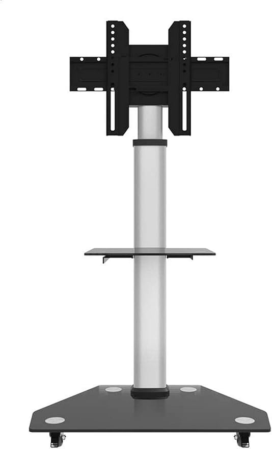 Carrito para TV móvil con estante, soporte universal para TV de montaje