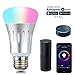 Smart Light Bulbs - Lampwin Multi Color Changing Wireless Dimmable Wifi LED Smart Bulb, Smartphone Control E27 LED Bulb Works with Alexa Amazon for iOS Android, App Voice Control, Home Automation