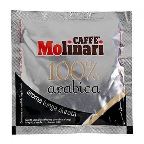Caffè Molinari 'Lungo' 100% Arabica, 50 ESE Kaffeepads / ESE Pads / Pods / Cialde, 300 g