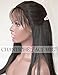 Chantiche Silk Top Lace Front Wig with Baby Hair, Yaki Straight Human Hair Wigs Glueless Brazilian Remy Wig for Black Women 16 Inches Natural Color