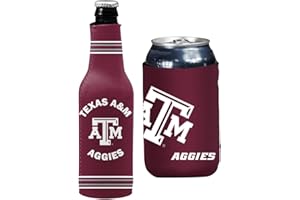KOLDER College Team Color Logo Can & Bottle Holder Insulator Beverage Cooler Set