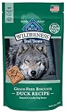 Blue Wilderness Grain-Free Duck Biscuits Trail Dog Treats, 10 Oz (6 Pack)