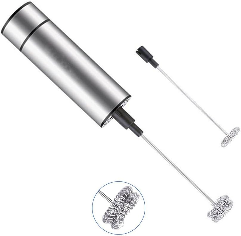 Webat ax Handheld, Battery Operated Electric Foam Maker Frother for Milk, normal, silver