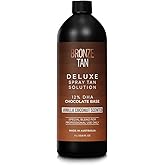 Bronze Tan Dark Spray Tan Solution for Spray Tan Machines, 1 Liter | Professional dark tanning liquid for spray machines, made for salon or home use to create an even-looking natural bronze glow