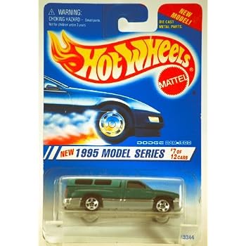 Hot Wheels Green Dodge RAM 1500 #348 - 1:64 Scale Die-Cast Toy Car, 5 DOT