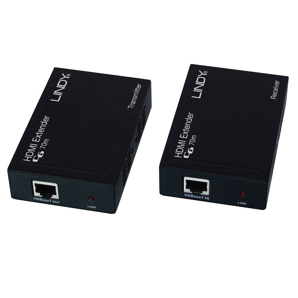 LINDY 70m Cat.6 HDMI & IR HDBaseT Extender with PoC