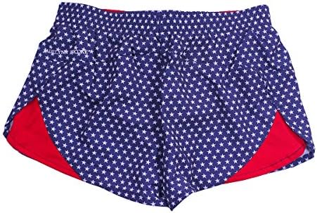 Jadelynn Brooke Patriotic Navy White Stars Shorts
