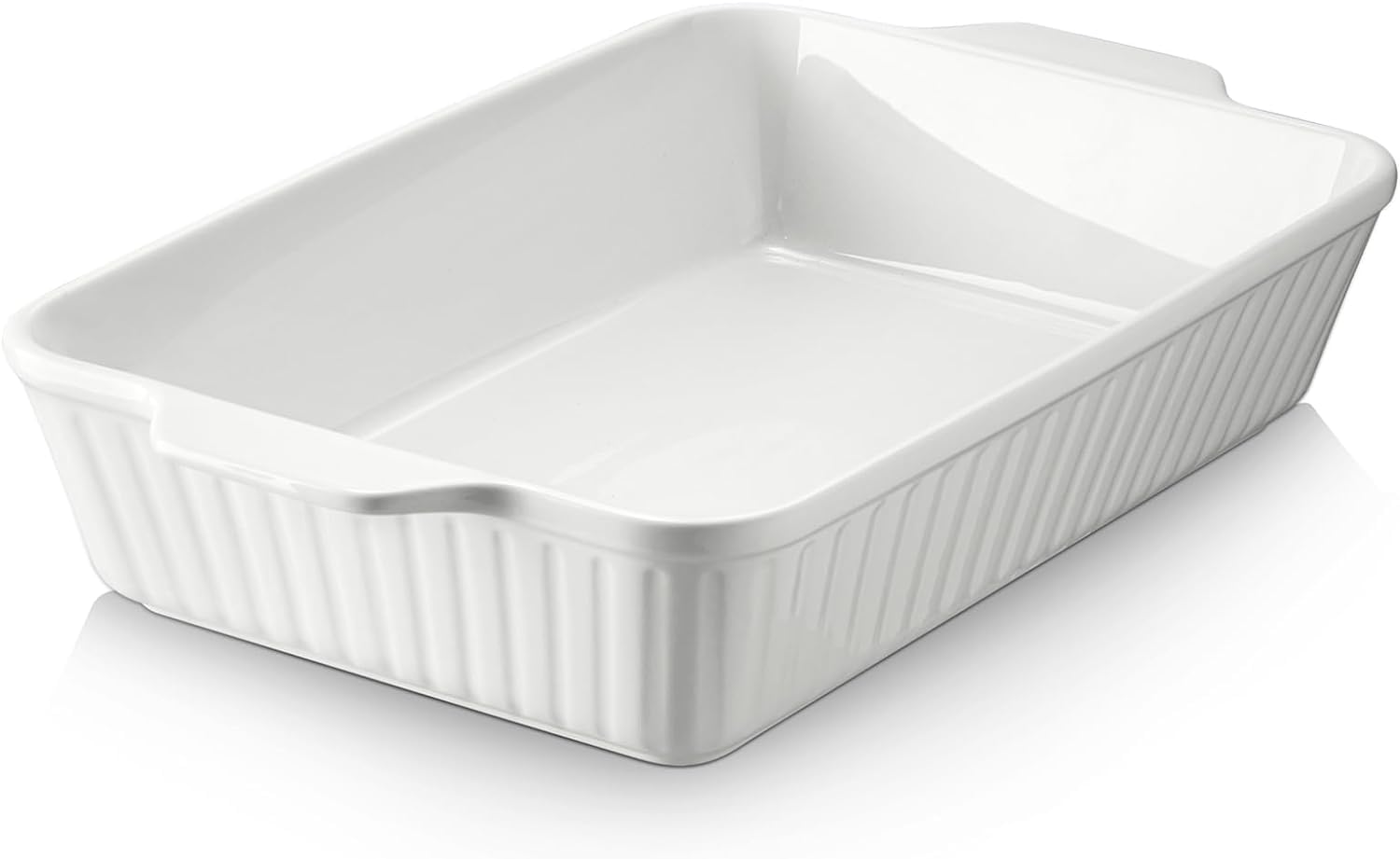 Casserole Dish, 36x23cm Stoneware Baking Dish, Large Lasagna Pan Deep for Oven, Baking Pan with Handles, Oven Safe and Durable Bakeware for Lasagna, Mother's Day Gifts, Christmas