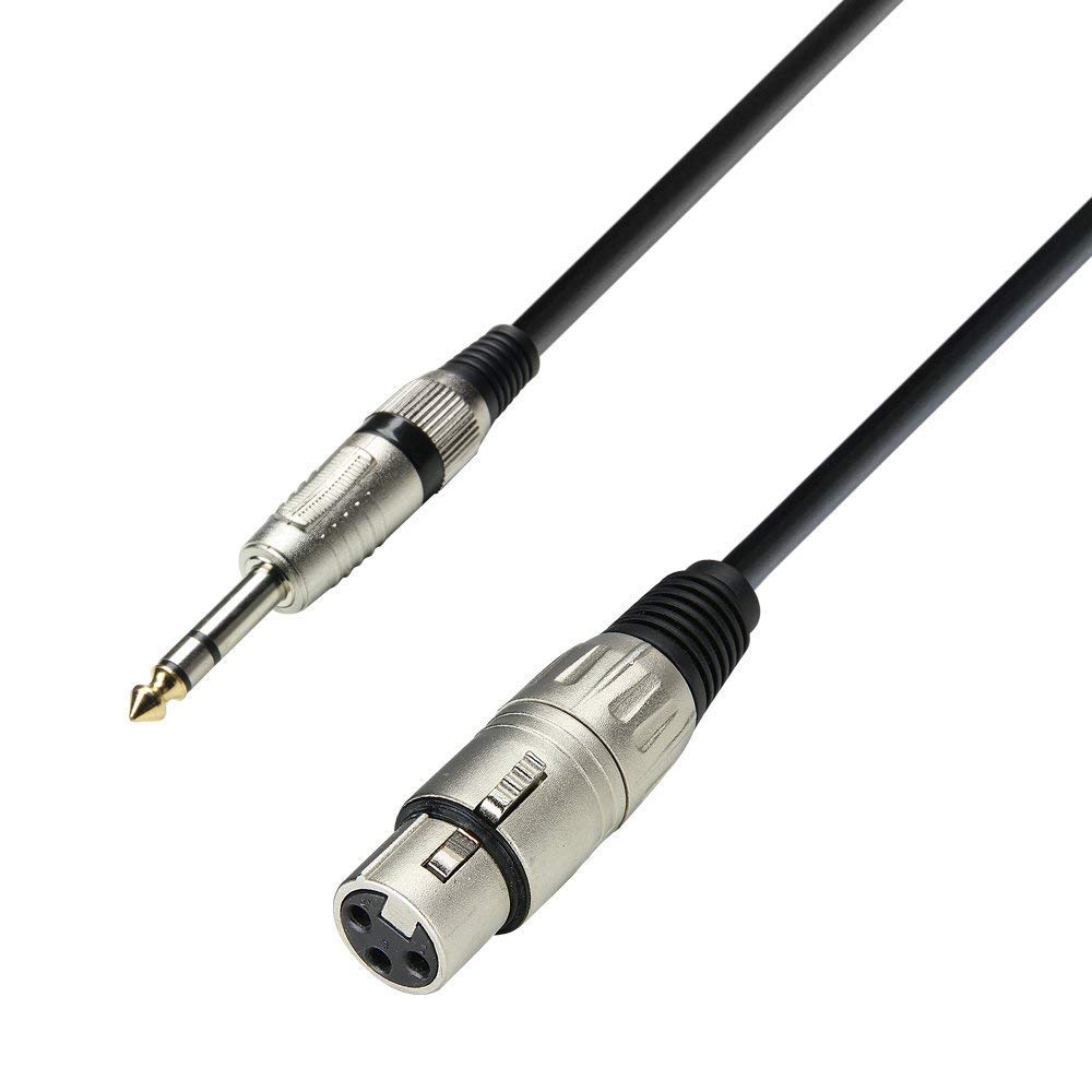 Adam Hall 3 Star Series 3m XLR Female to 6.3mm Jack Stereo Microphone Cable