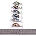 Aorace 6pcs/lot 1.5g/3cm Small Crankbait Top Water Fishing Wobbler Colorful Mini Crank Bait Bass Fishing Tackle Treble Hooks