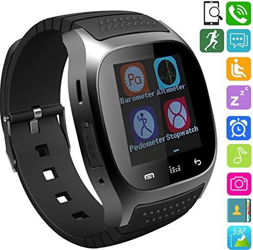 Smart Watch Wireless Bluetooth Sports Wristwatch Touch Screen Phone Pedometer Sleep Monitor for Android Samsung LG Smartphones