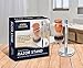 Deluxe Silver Razor and Brush Stand - Badger Shaving Brush - Chrome Finish - Rust Free and Unbreakable - By Utopia Care