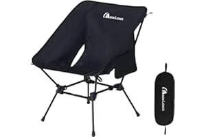 MOON LENCE Portable Camping Chair, Backpacking Chair, Ultralight & Compact, 400 lbs Capacity, for Outdoor Camp, Travel, Beach, Picnic, Hiking