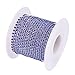 BENECREAT 10 Yard Crystal Rhinestone Close Chain Clear Trimming Claw Chain Sewing Craft about 2880pcs Rhinestones, 2mm - Sapphire (Silver Bottom)