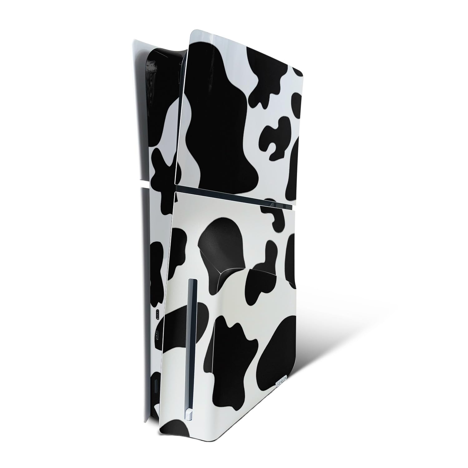 MightySkins Skin Compatible with Playstation 5 Slim Disk Edition Console Only - Cow Print | Protective, Durable, and Unique Vinyl Decal wrap Cover | Easy to Apply | Made in The USA