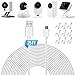 Maxdot 25 ft Power Extension Cable Compatible with Blink Cam, Wyze Cam, YI Dome Home Cam, Nest Cam Indoor, Zmodo Cam, Furbo Dog Home Security Camera, Cable Clips Included (1 Pack)
