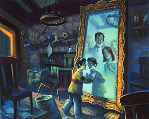 Harry Potter:"Mirror of Erised" by Mary GrandPre - Hand-Signed Limited Edition with COA, Giclee on Paper - Story by JK Rowling - Published by Clampett Studios