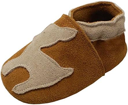 YIHAKIDS Soft Sole Baby Toddler Shoes First Walker Leather Moccasins Cartoon Fawn Baby Slippers