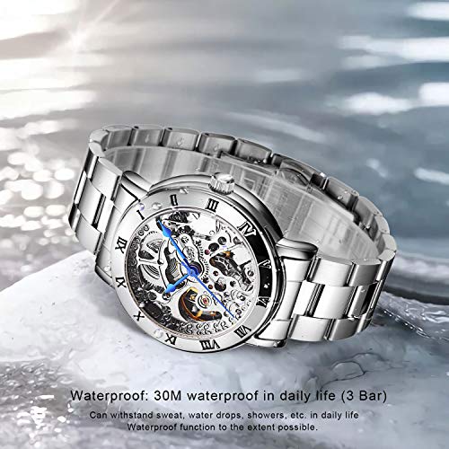 Gute IK Women's Automatic Watch, Steampunk Self Winding Mechanical