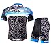 Bike Biking Shirt and Shorts Mens Bicycle Underwear Outfit Camouflage Short Pants Bottoms US L Blue