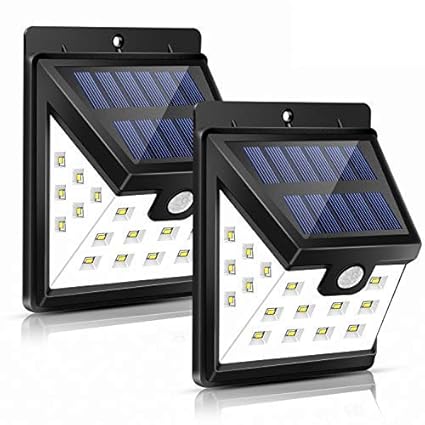 Urlitoy Solar Lights Outdoor 22 Led Wide Angle Illumination Motion