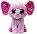 Ty Beanie Boos Buddies Ellie Pink Speckled Elephant Medium Plush