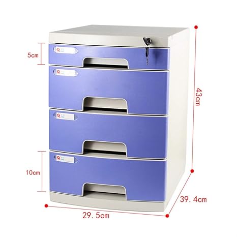 File Cabinets Plastic Drawer Type With Lock Office Storage Data