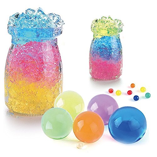 Large Water Beads, 11OZ (300 pcs) Water Gel Jelly Beads Rainbow Mix Growing Balls for Kids Tactile Sensory Toys, Vases, Plants, Wedding and Home Decorationoz (Large) - Thumbnail 4