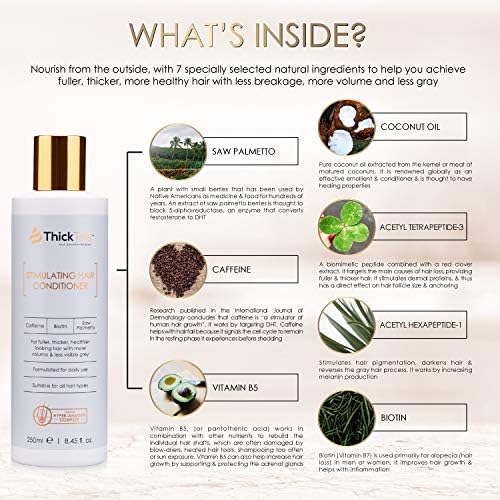 ThickTails Stimulating Hair Conditioner for Women, Clear, 250 ml (Pack of 1) - Image 5