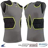 Champro Tri-Flex adult mens Padded Compression Football Shirts FJU6a TRI-FLEX COMPRESSION SHIRT WITH CUSHION SYSTEM