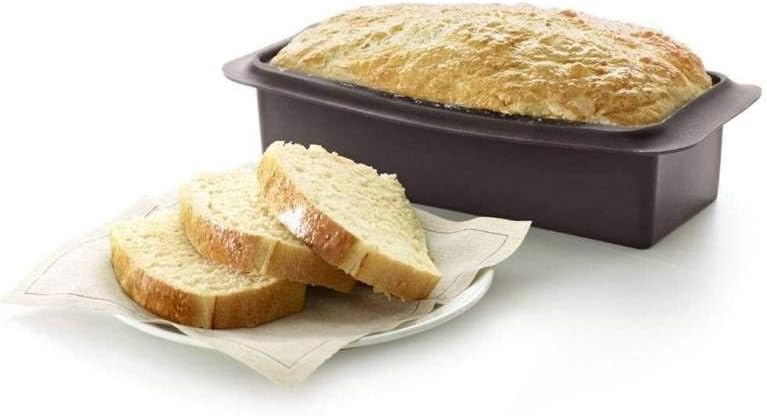 Molde de silicone para fazer pão fatiado caseiro, silicone castanho, 25 cm
