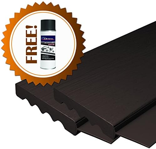 AOD Retail Weather Seal, Door weatherstrip also used as garage door seals, Garage Door Top and Side with 1 Lubricant (9 x 8, Chocolate Br) - Professional grade