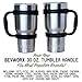 Superior Grip Tumbler Handle for 30 oz. Yeti, RTIC, SIC Tumblers, Eco-friendly, Ergonomic, Exclusive Colors to Customize Your Tumbler [Handle Only] (30 oz. Tumbler Handle, Blackfin)