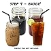 County Line Kitchen - Stainless Steel Filter & Infuser for Cold Brew, Iced Coffee, and Iced Tea - Use with 1 Quart Wide Mouth Mason Jars