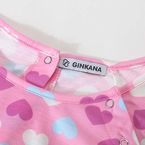 GINKANA Maternity Labor Delivery Gown Hospital Nightgown Nursing Nightdress with Matching Pillowcase