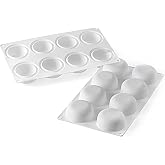 Silikomart STONE 85 Silicone Mold &ndash; 8 Cavities with Border &ndash; 2 1/2" x 2 1/2" x 1 1/8" &ndash; Non-Stick Mold for Cakes, Plated Desserts, and Mousse