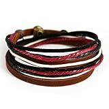 November's Chopin (TM) Unique Charm Colorful Multistrand Leather Adjustable Wrap Bracelet