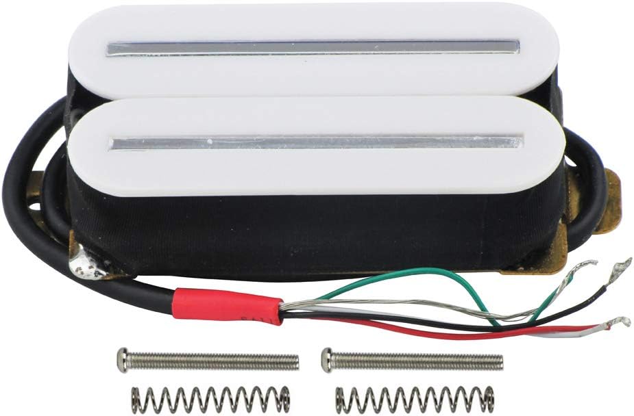 Fleorホワイトカラーホットレールデュアルブレードエレクトリックギターハムバッカーピックアップセラミックギターの交換用 エレキギターピックアップ 楽器 Amazon