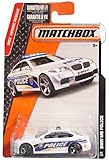 Matchbox - BMW M5 Police Car - European Racer MBX Heroic Rescue Series 2016 1:64 Scale Diecast by Mattel