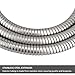 HOMEIDEAS Flexible Shower Hose Stretch 59-Inch to 79-Inch Stainless Steel Extra Long Shower Hose Replacement Handheld Shower Head Hose Extension, Brushed Nickel
