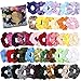 ZZICEN Hair Scrunchies Velvet Elastic Hair Bands Scrunchy Hair Ties Ropes Scrunchie for Women or Girls Hair Accessories - 46 Assorted
