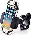 Metal Bike & Motorcycle Phone Mount - for Any Smartphone (iPhone 11 Pro, Xr, Xs Max, S20). Unbreakable Handlebar Cell Phone Holder for Bike & Bicycle