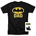 Batman Batdad Classic Logo for Fathers and Dads T Shirt & Stickers