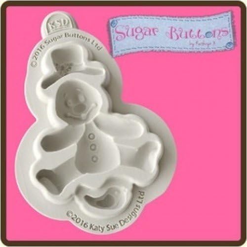 Sugar Buttons Cupcake Fondant Icing Embellishment Mould: Snowman Mould