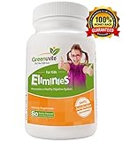 Greenuvite Eliminies Detox for Children - Digestive support 80 Fruity Flavored Chewable Tablets.