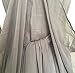 Xfang Women's Chiffon Dress Halloween Cosplay Costume Grey Long Train Dress