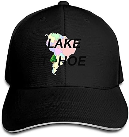 FLYL Lake Tahoe American Apparel Unisex Washed Twill Sandwich Bill Cap Adjustable Peaked Baseball Cap Fashion Golf Hat Cool Baseball Caps &amp; Golf Capsflat Along The Baseball Cap Black