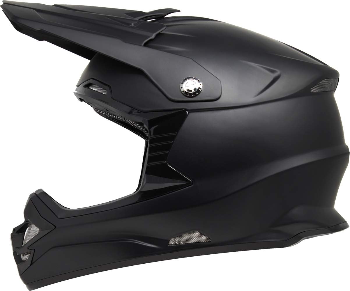 dk motorcycles helmets GDM DK-140 Full Face Motorcycle Helmet Matte Black rideGDM DOT FMVSS Daytona Novelty German- Dull Black