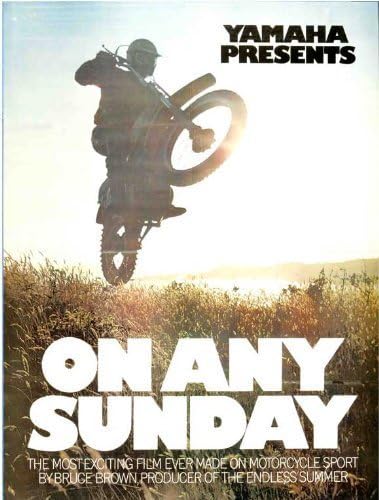 GraceShop Old Tin Sign 8x12 inch On Any Sunday Movie (1972) (Style C) Metal Tin Sign Home Decor